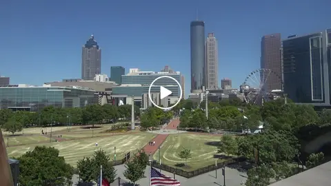 Centennial Olympic Park: widok z kamery