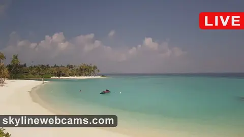 Saii Lagoon Maldives: widok z kamery