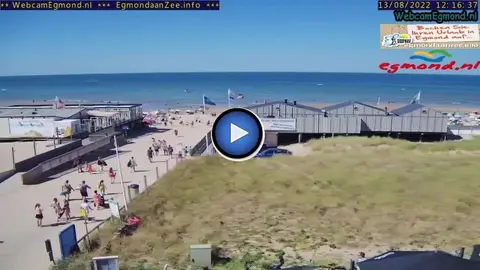 Pawilon plażowy Deining: widok z kamery