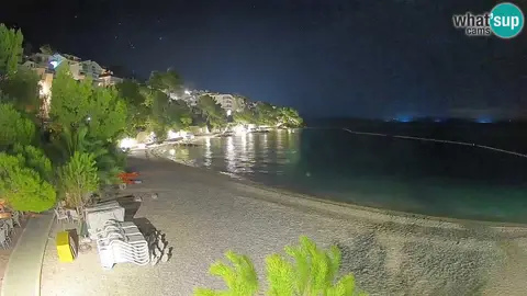 Plaża Lučica: widok z kamery