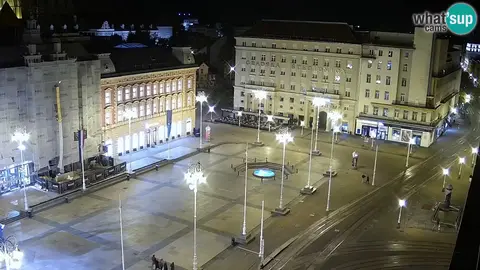 Plac  Ban Jelačić: widok z kamery