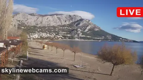 Plaża: widok z kamery
